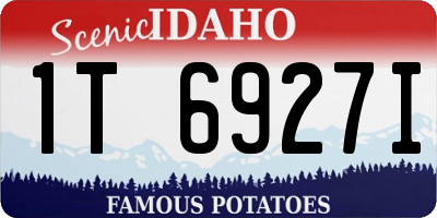 ID license plate 1T6927I