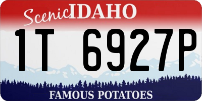 ID license plate 1T6927P