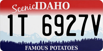 ID license plate 1T6927V