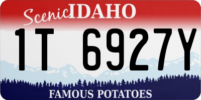 ID license plate 1T6927Y