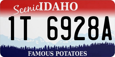 ID license plate 1T6928A
