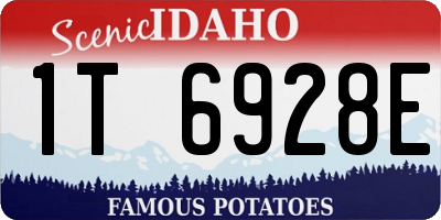 ID license plate 1T6928E
