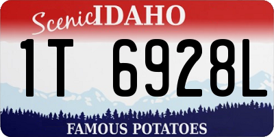 ID license plate 1T6928L