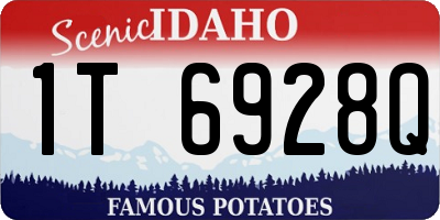 ID license plate 1T6928Q