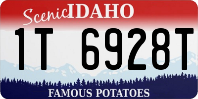 ID license plate 1T6928T