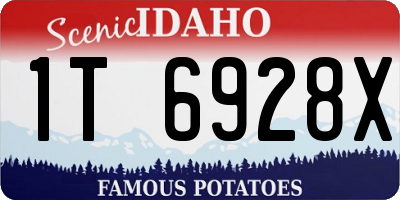 ID license plate 1T6928X