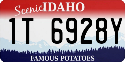 ID license plate 1T6928Y