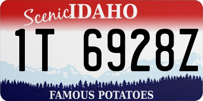 ID license plate 1T6928Z