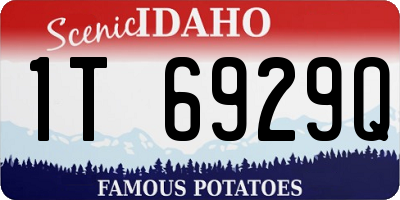 ID license plate 1T6929Q