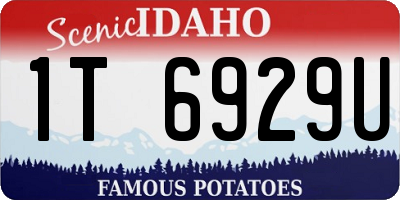 ID license plate 1T6929U