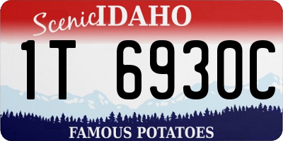 ID license plate 1T6930C