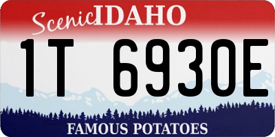 ID license plate 1T6930E