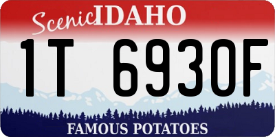 ID license plate 1T6930F