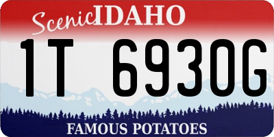 ID license plate 1T6930G