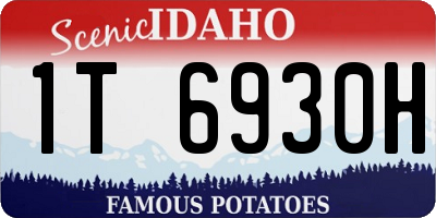 ID license plate 1T6930H