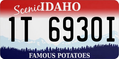 ID license plate 1T6930I