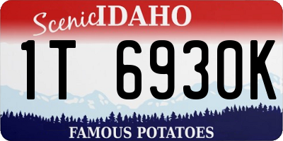 ID license plate 1T6930K