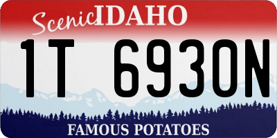 ID license plate 1T6930N