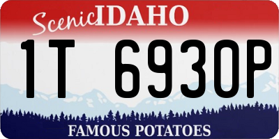 ID license plate 1T6930P