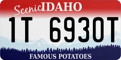 ID license plate 1T6930T