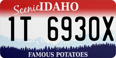 ID license plate 1T6930X