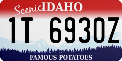 ID license plate 1T6930Z