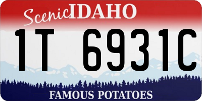 ID license plate 1T6931C