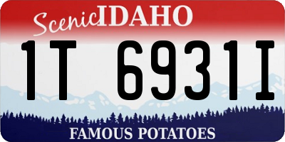 ID license plate 1T6931I