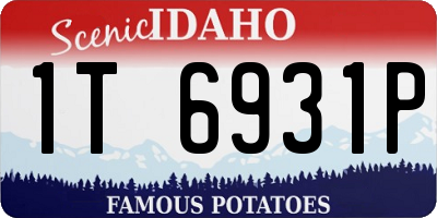 ID license plate 1T6931P