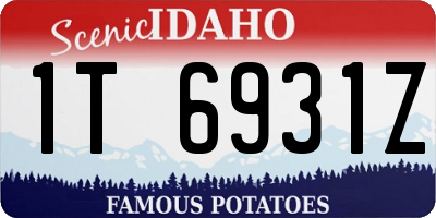 ID license plate 1T6931Z