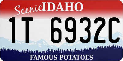 ID license plate 1T6932C