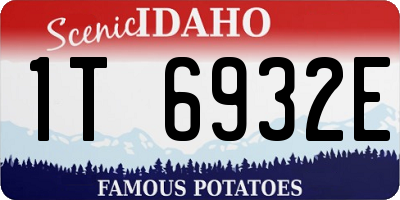 ID license plate 1T6932E