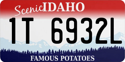 ID license plate 1T6932L