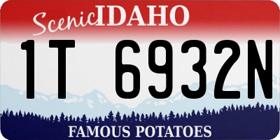 ID license plate 1T6932N