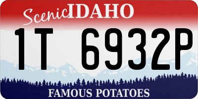 ID license plate 1T6932P
