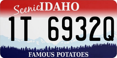 ID license plate 1T6932Q