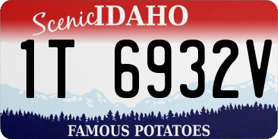 ID license plate 1T6932V