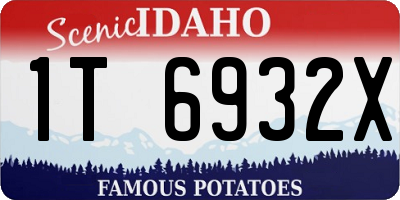 ID license plate 1T6932X
