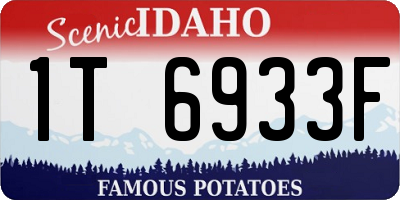 ID license plate 1T6933F