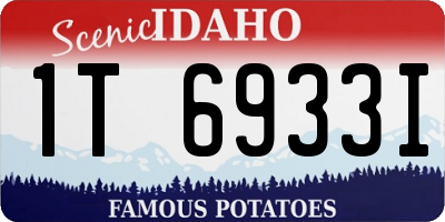 ID license plate 1T6933I