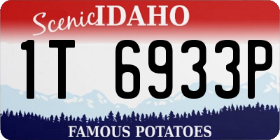 ID license plate 1T6933P