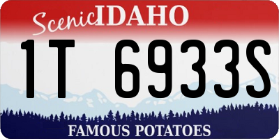 ID license plate 1T6933S
