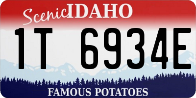 ID license plate 1T6934E