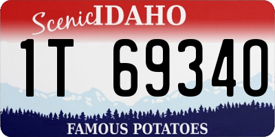 ID license plate 1T6934O