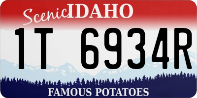 ID license plate 1T6934R
