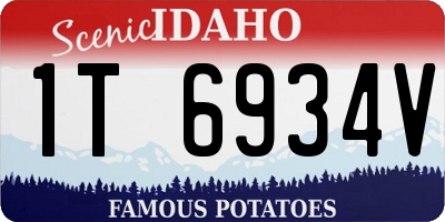 ID license plate 1T6934V