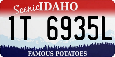 ID license plate 1T6935L