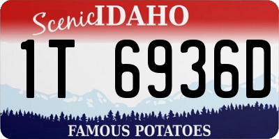 ID license plate 1T6936D