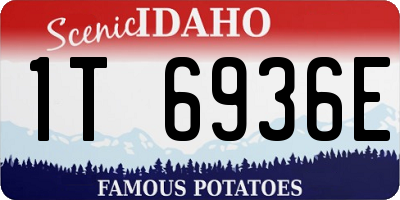 ID license plate 1T6936E