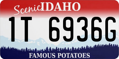 ID license plate 1T6936G